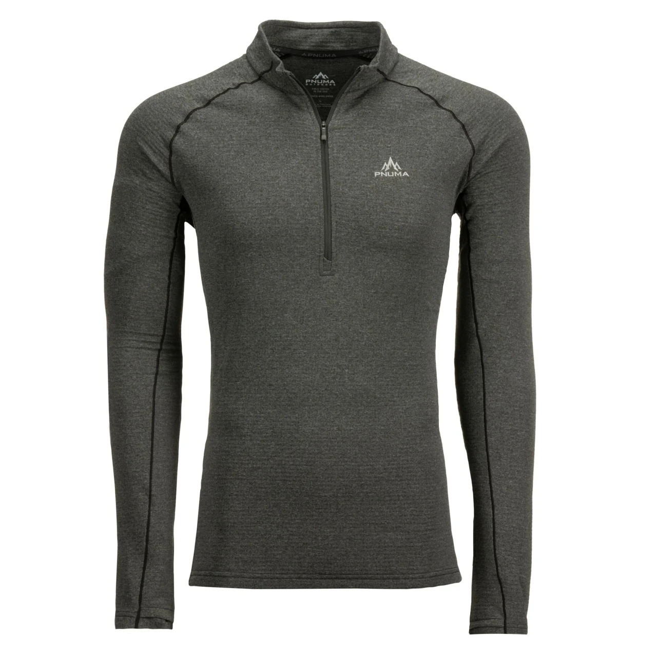Pnuma Outdoors Base Haven 1/4 Zip Pullover Beluga P308B