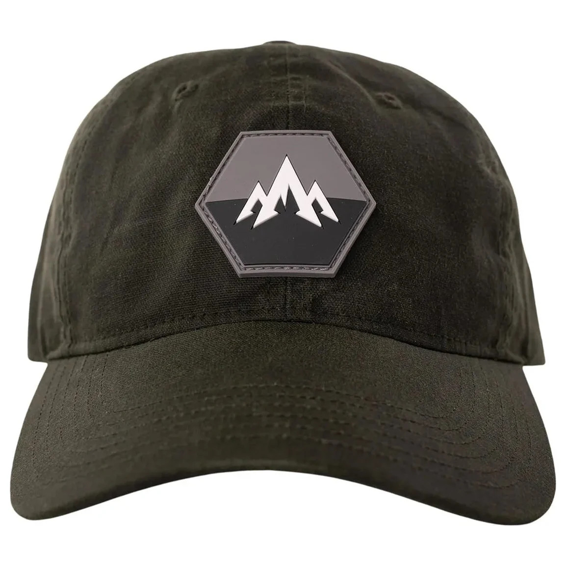 Pnuma Outdoors Lifestyle Waxed Cotton Cap, Dark Olive Color P608DB