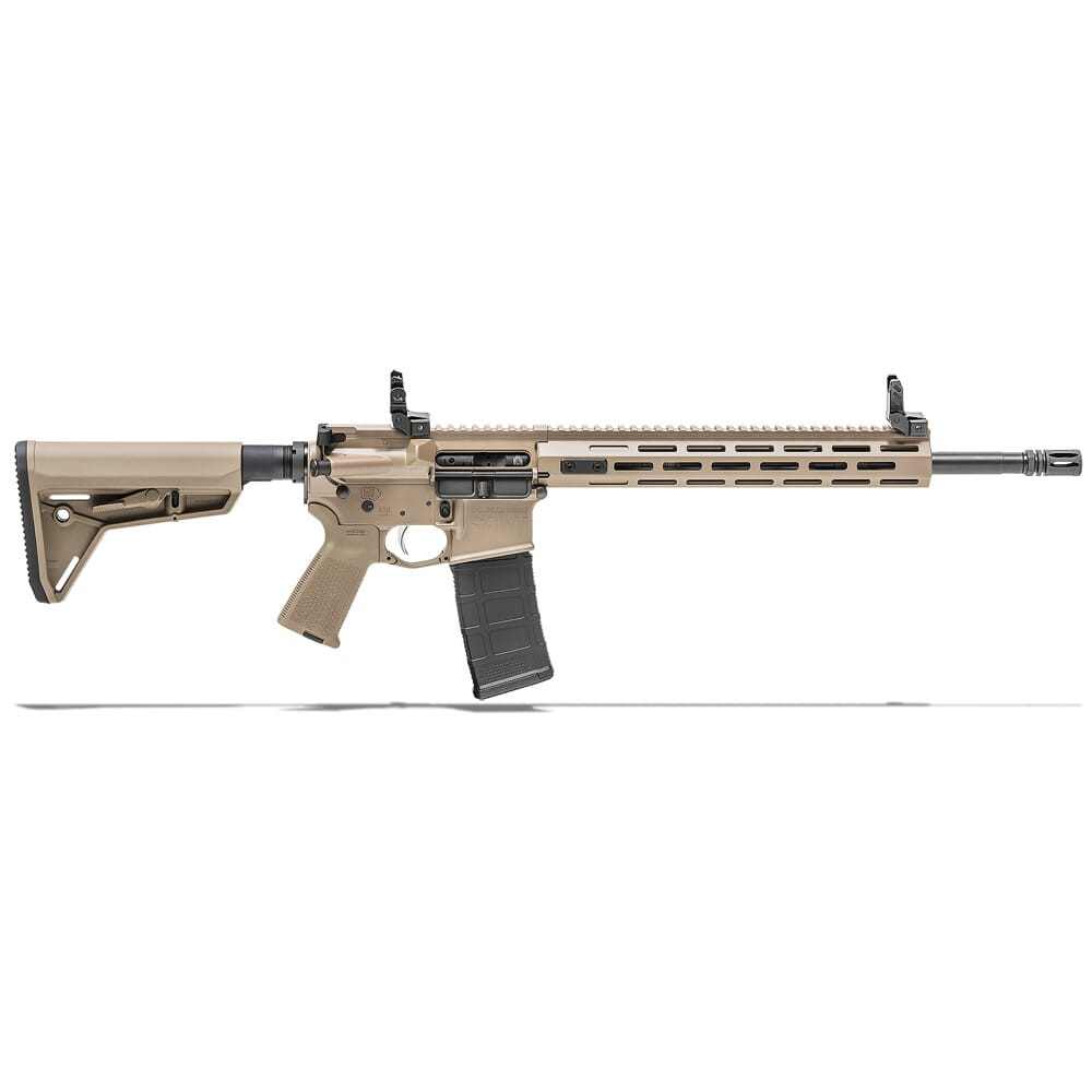 Springfield Armory 5.56 FDE SAINT w/ Chrome Moly 16" Barrel w/ FF Handguard, Mid Length Gas System Rifle ST916556FDEFFH
