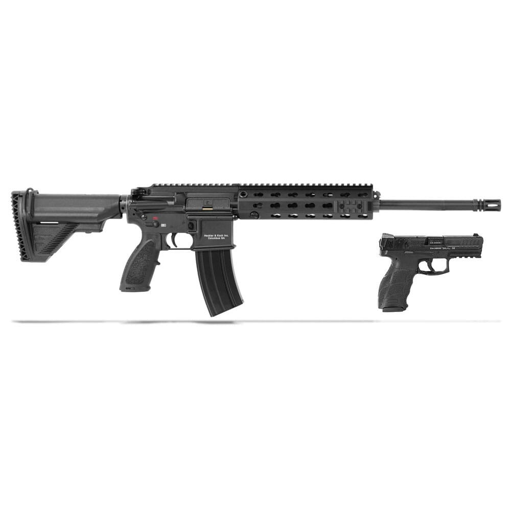HK MR556A1 5.56 Rifle w/30rd mag, VP9 Black Pistol w/ (2) 15rd mags, & Explorer Case 81000459
