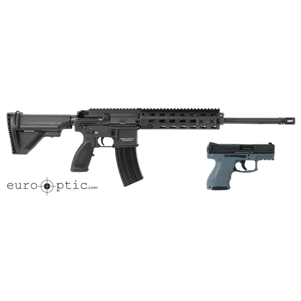 HK 5.56 MR556-A1 Rifle w/30rd mag, VP9SK Grey w/ (2) 10rd mags, & MR Explorer Case 91000010