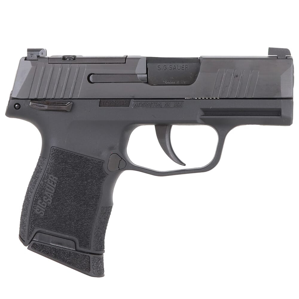 Sig Sauer P365 9mm 3.1" Bbl Optics Ready Black MA Compliant Pistol w/(2) 10rd Steel Mags, XRAY3 & Manual Safety 365-9-BXR3P-MS-MA