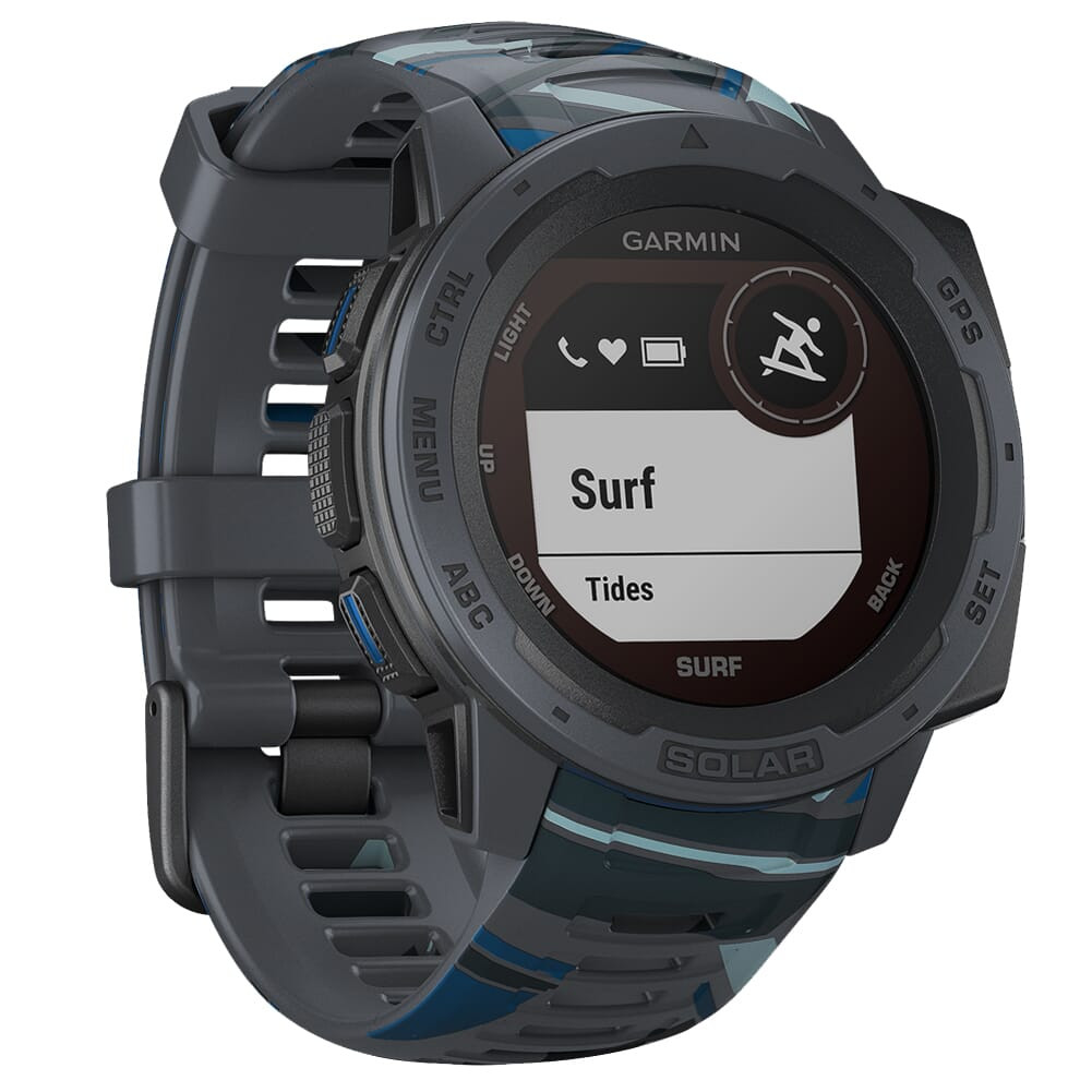 Garmin Instinct Solar Surf Edition Pipeline Smartwatch 010-02293-17