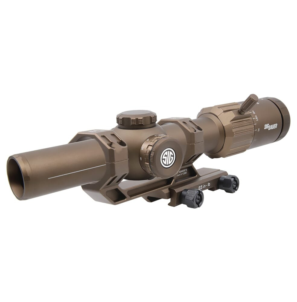 Sig Sauer TANGO-MSR 1-8x24mm Illum BDC8 SFP Coyote Tan Riflescope w/ALPHA-MSR Mount SOTM81200