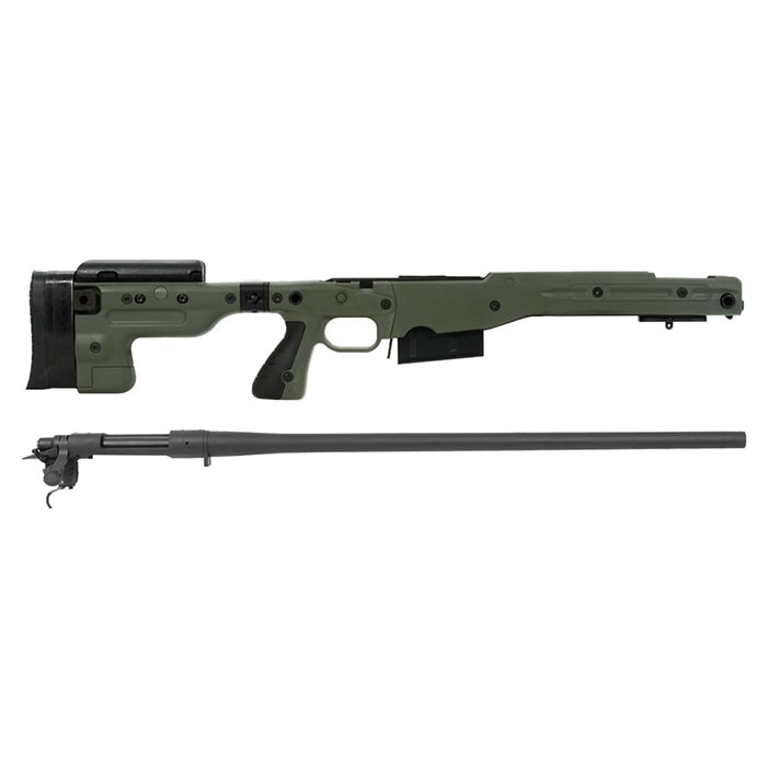 Remington 700P 5R 300 Win Mag with Accuracy International AT Green Folding Chassis/Barreled Action Kit