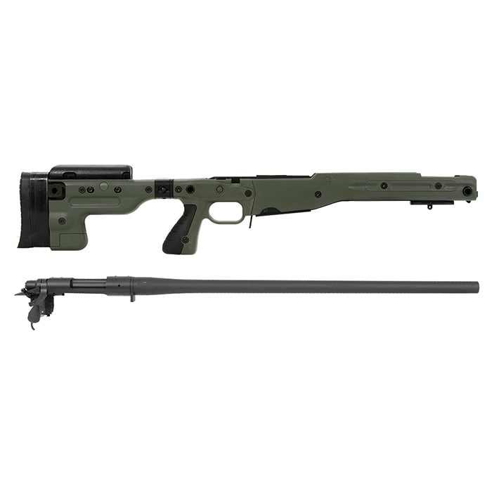 Remington 700P 5R 308 Win with Accuracy International AT Green Folding Chassis/Barreled Action Kit