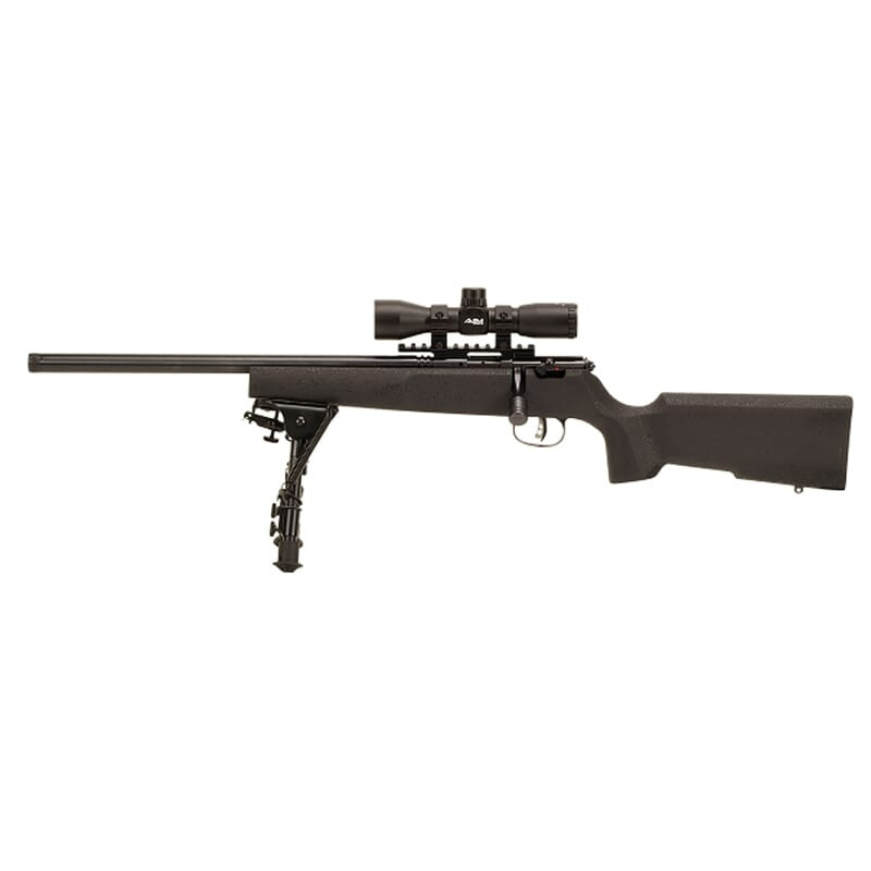 Savage Arms Rascal Target XP LH .22 LR 16.125" 1:16" 1/2x28 Bbl Blk Hardwood LH BA Single-Shot Rifle w/Bushnell 4x21mm Scope 13836