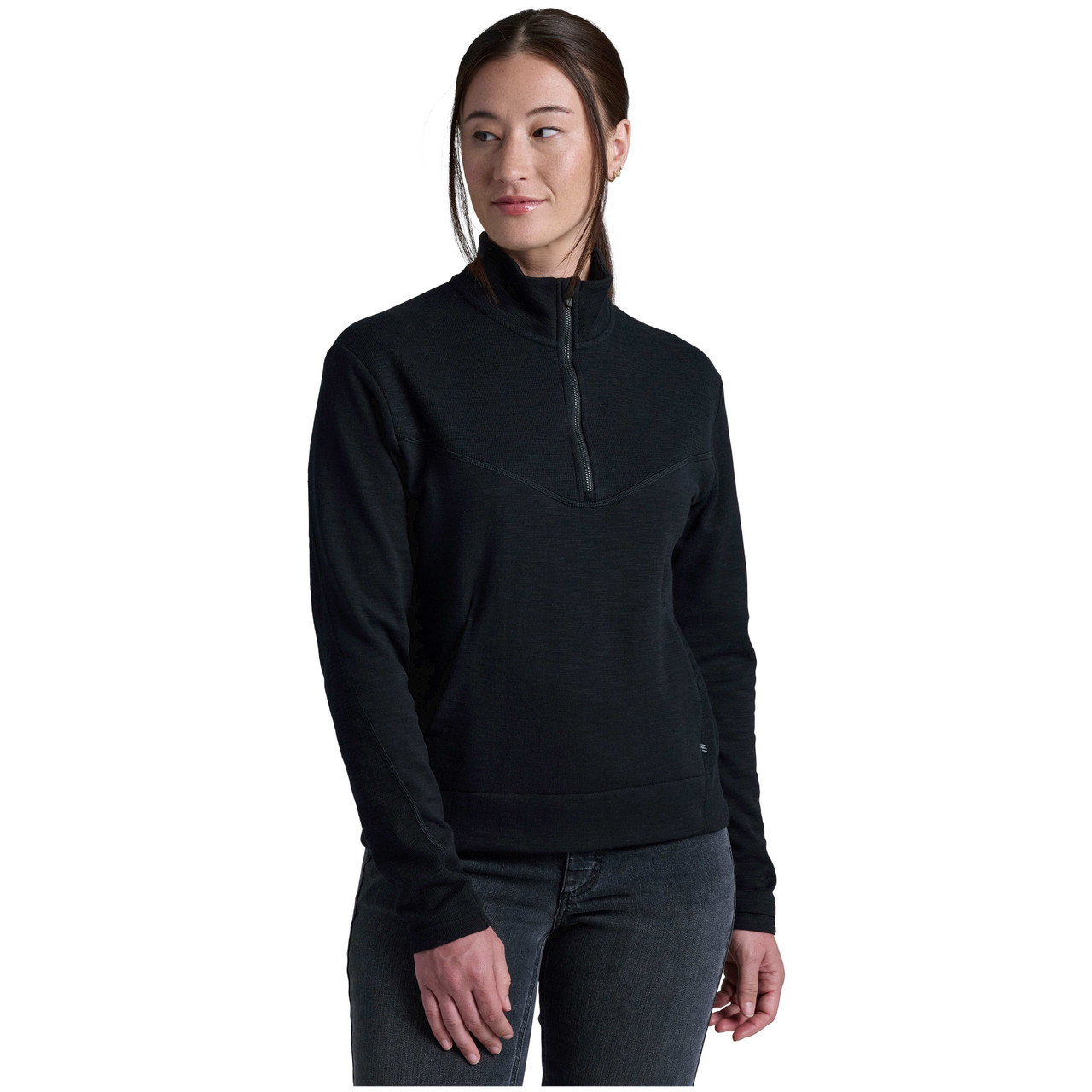 Kuhl Lola 1/2 Zip Long Sleeve Black Women's 4031-BK-W