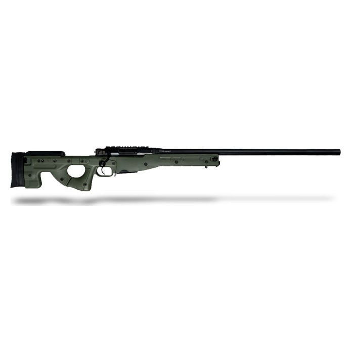 Accuracy International AE MK III 243 Win. Green Rifle w/ Fixed Stock