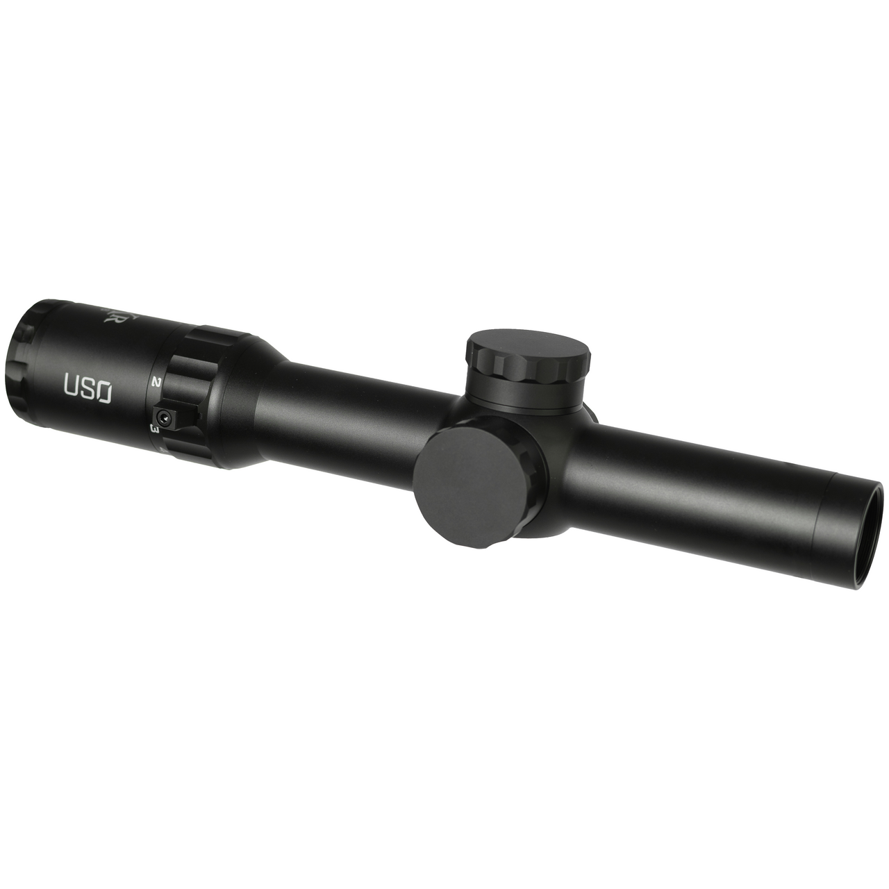 US Optics 1-6x24mm 34mm Tube Digital Red SFP Simple Crosshair 2 MOA Red Dot Elevation and Windage Zeroing Knob with 1/4 MOA Adjustments SXR-1-6-SFP