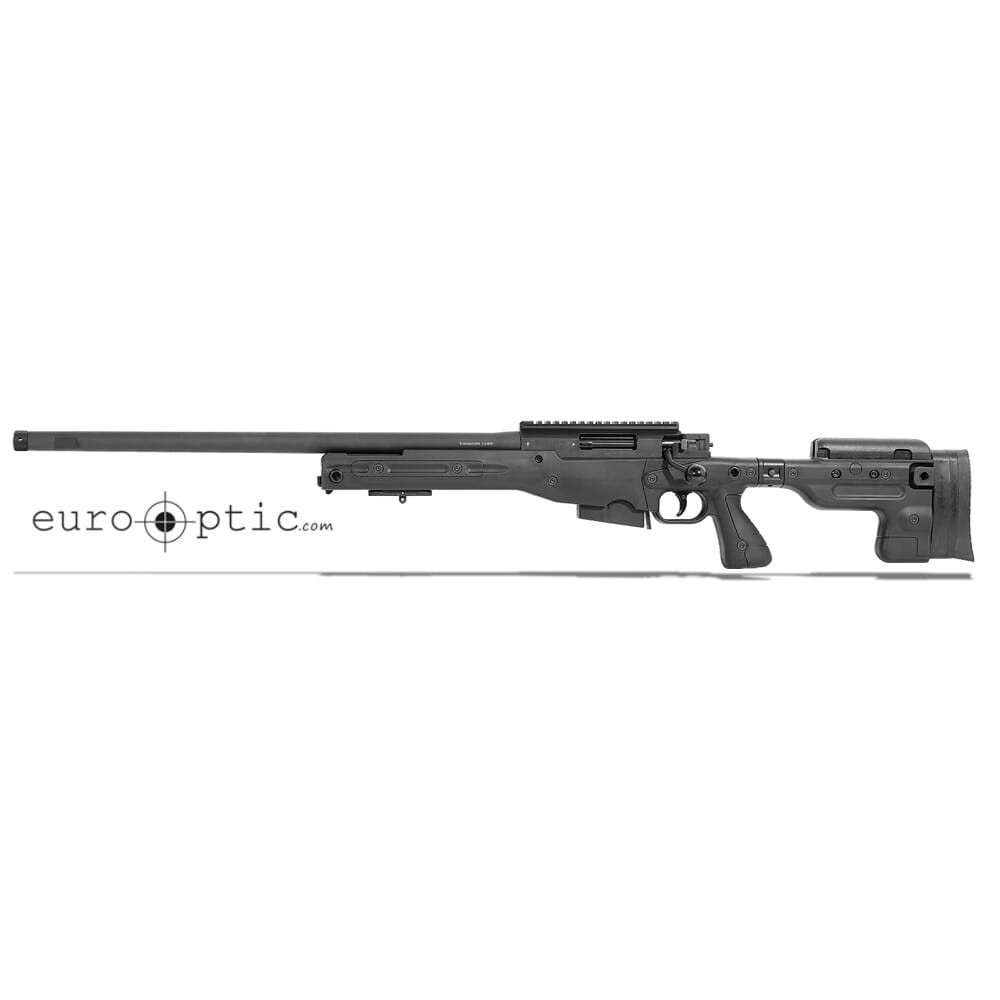 Accuracy International AT Threaded Folding Black 6.5 Creedmoor 24" LH Rifle AT-650LFOBLQ24T2TP