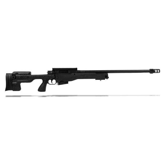 Accuracy International AT Threaded Fixed Black .308 Win. 24" Rifle AT-BLFI308-BL24T-S
