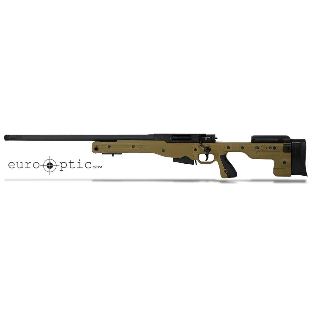 Accuracy International AT 6.5 Creedmoor 24" 5/8"-24 Threaded Fixed LH Stock Dark Earth Rifle ATLHFI6524DE