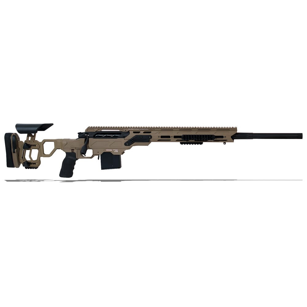 Cadex Defense CDX-30 TAC 6.5 Creedmoor 26" 1:8" Bbl Skele-Stock Hybrid Tan/Blk Rifle w/MX1 MB CDX30-TAC-6.5-26-BS20-D2B1N-HTB