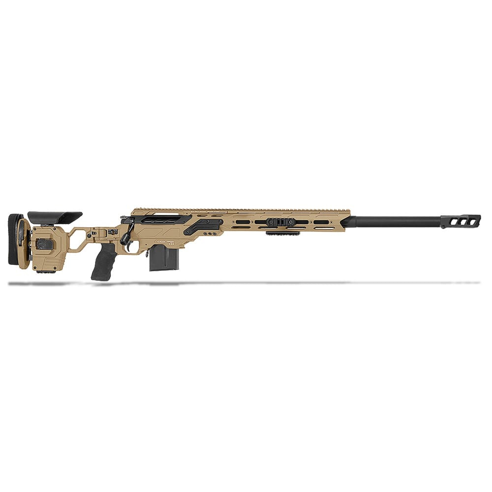 Cadex Defense Patriot Lite Tan/Black 338 Norma 27" 30 MOA Standard Rifle CDX33-LITE-8NM-27-R-MB-HTB