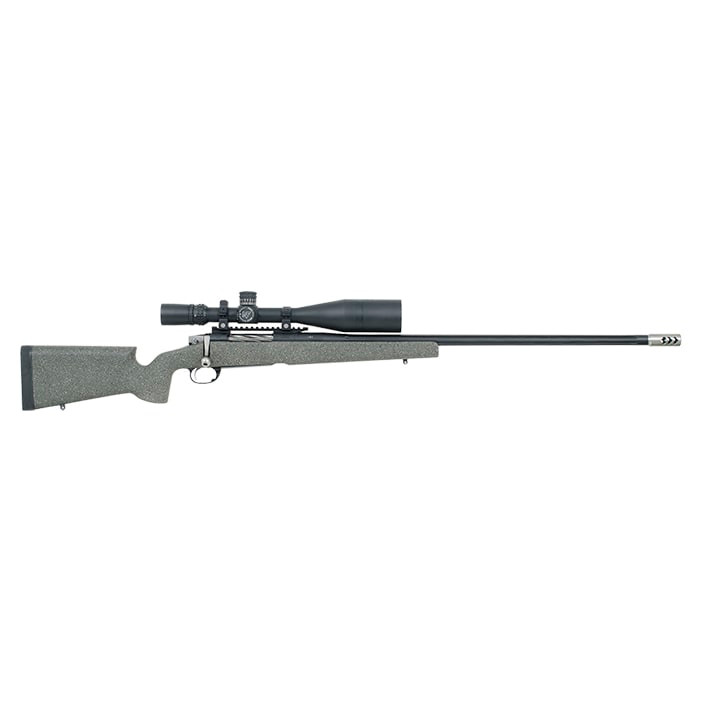 300 EOL Mag Long Range Hunter (300 RUM) Nightforce NXS 5.5-22x56 Rings and Bubble, Angle Inclination Device, Fluted Barrel 1-10 twist Jewel Trigger 2.75 lbs,   A-3 Edge Stock(Olive w/ blk & tan)