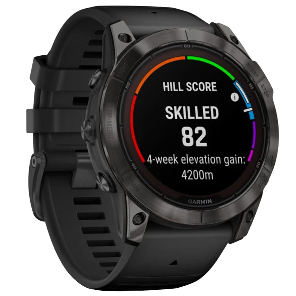 Garmin fenix 7X Pro Sapphire Solar Carbon Gray DLC Ti w/Black Band Smartwatch 010-02778-10