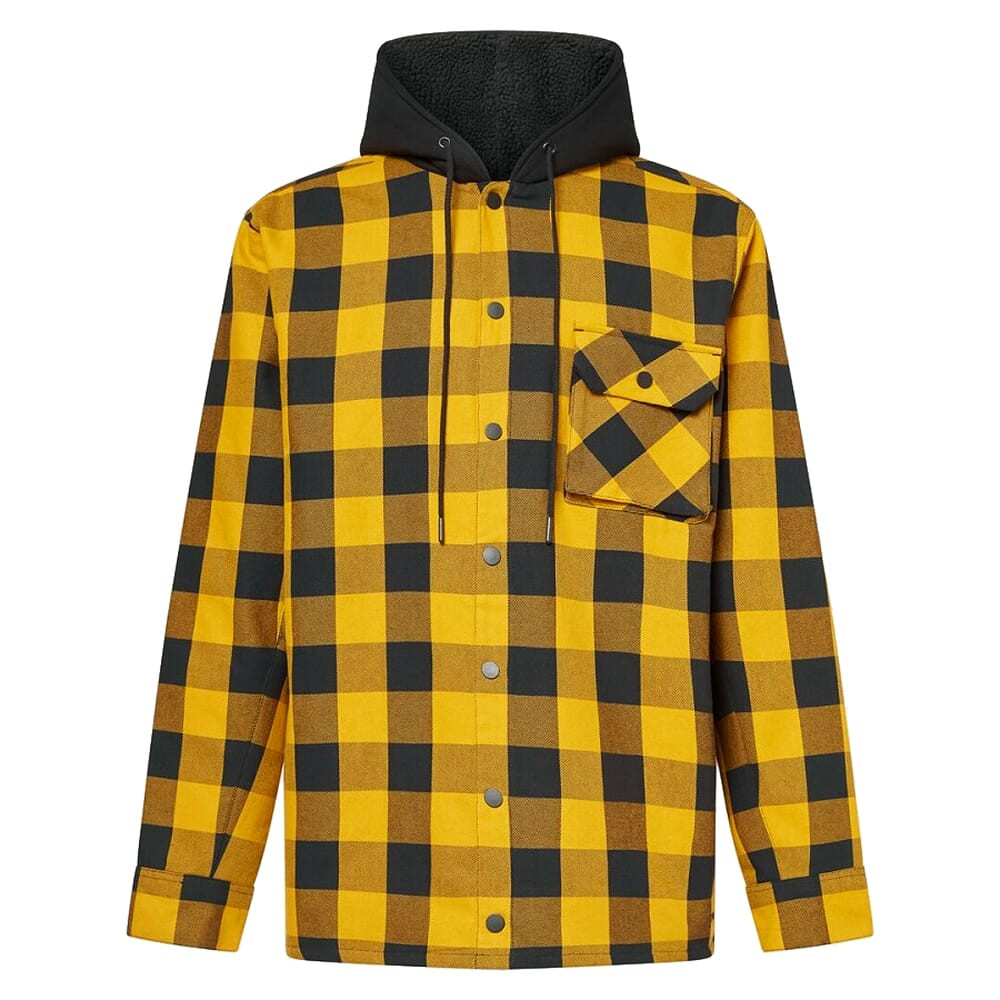 Oakley Bear Cozy Amber Yellow/Black Check Hooded Jacket FOA404860-9GW