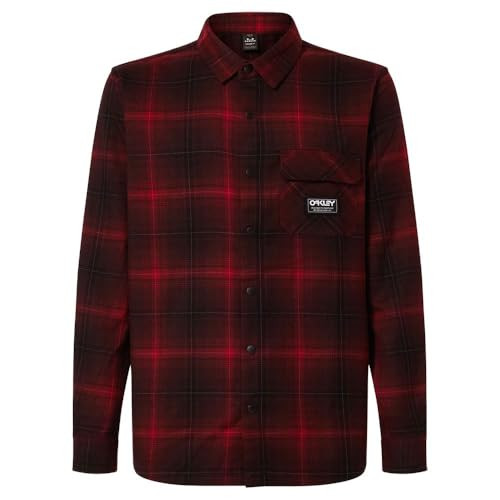 Oakley Butter Flannel Shirt Black/Grenache Check FOA406104-43Z