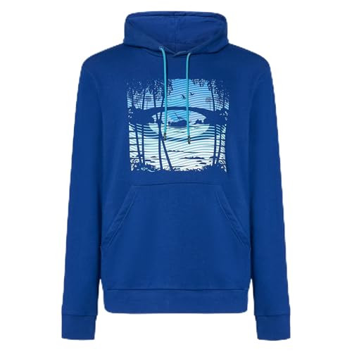 Oakley Golden Hour Bark Po Hoodie Crystal Blue FOA406179-671