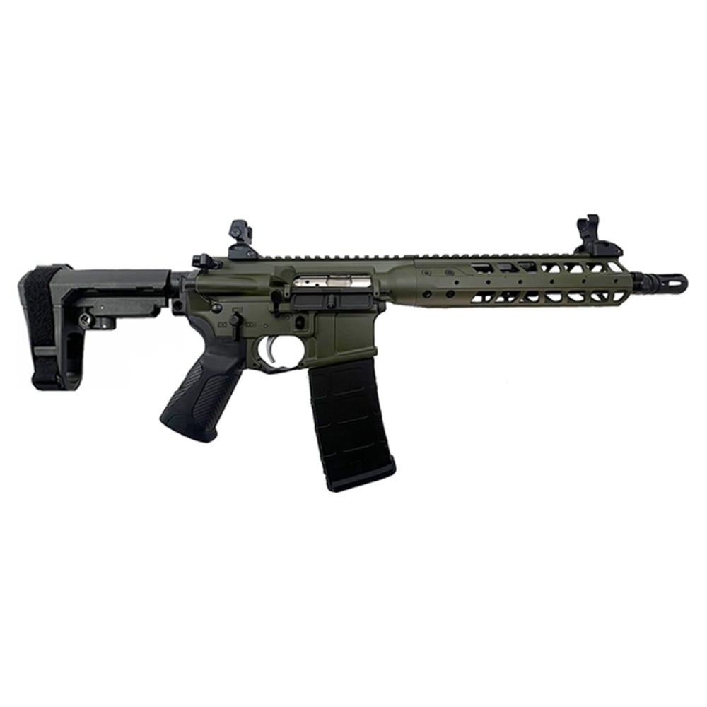 LWRC IC-A5 .300 Blackout 10.5" 1:7" 1/2x28 Bbl OD Green Pistol w/SBA3 Brace ICMKIIP3ODG10SBA3