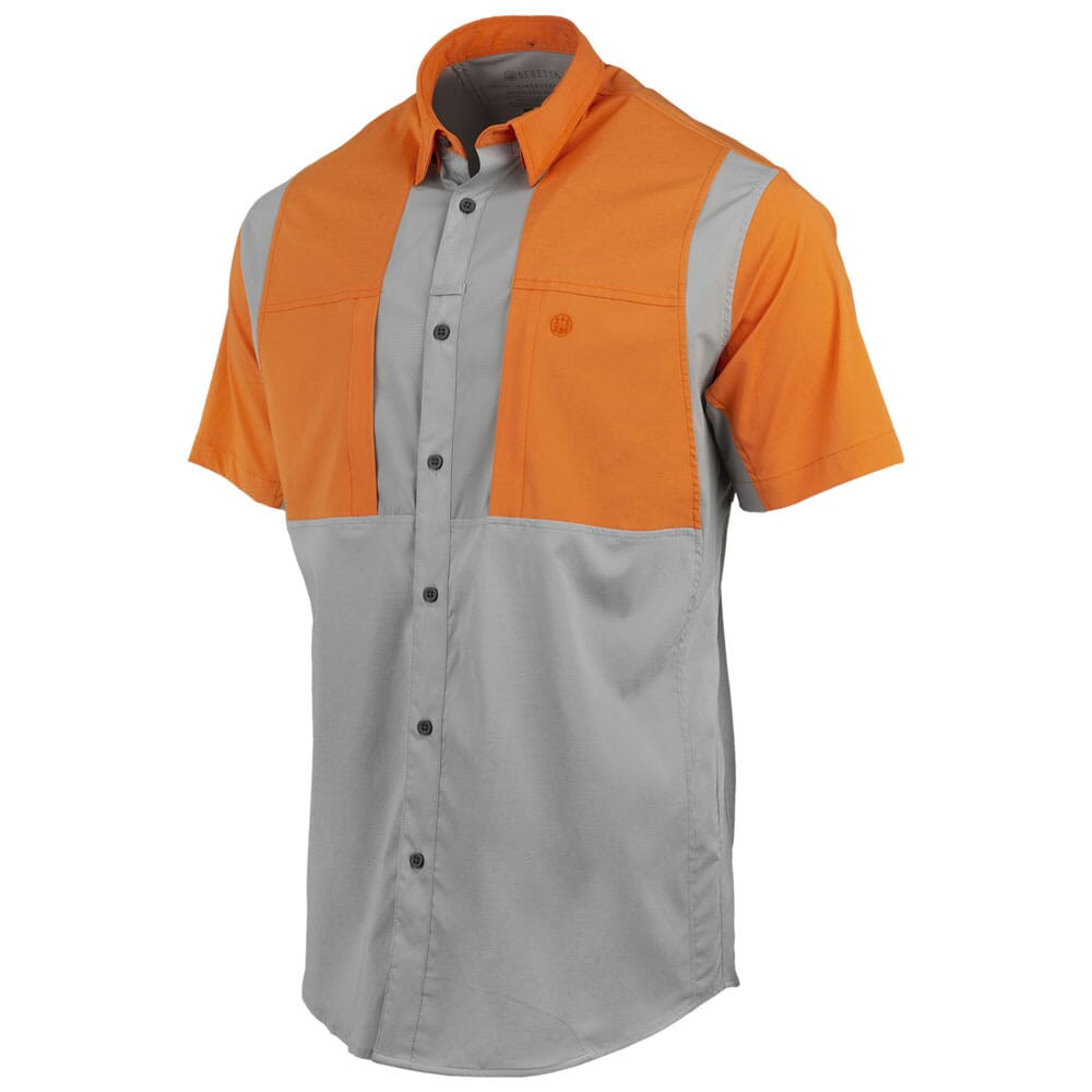 Beretta TKAD Flex SS Shirt Grey/Blaze Orange LU951T23340965
