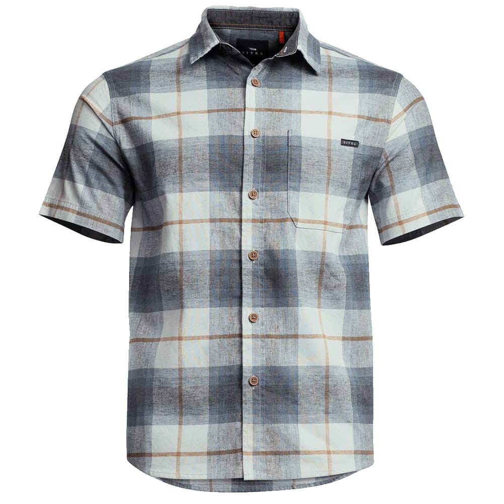 Sitka Gear Ambary SS Shirt Blue Haze Ambary Plaid Small 600219-BLHZP-S
