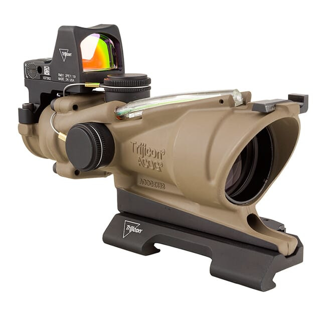 Trijicon 4x32 ACOG Red Crosshair Reticle w/ 3.25 MOA RMR Type 2