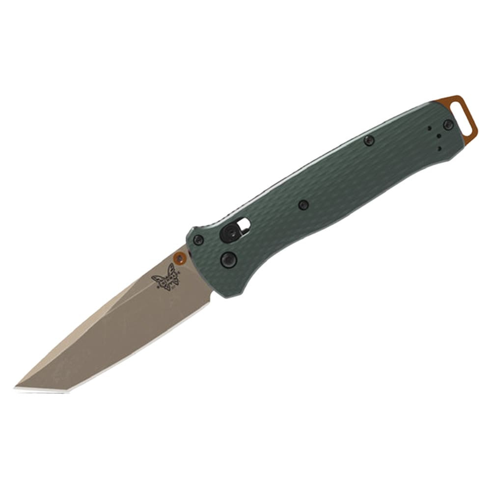 Benchmade Bailout AXIS Tanto Taiga Green Aluminum Knife 537FE-2601