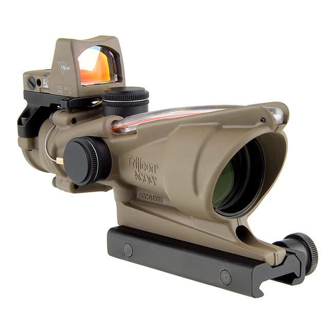 新品未使用！4倍 Trijicon ACOG TA02 RMRマウント付レプリカ Trijicon 4x32 ACOG Red Crosshair Reticle w/ 3.25 MOA RMR Type 2