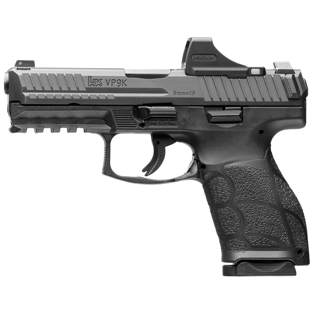HK VP9A1 K Kompact 9mm 4.09" Bbl Optics Equipped Holosun SCS 15rnd Frame CA Compliant Handgun w/(2) 10rd Mags 81001162