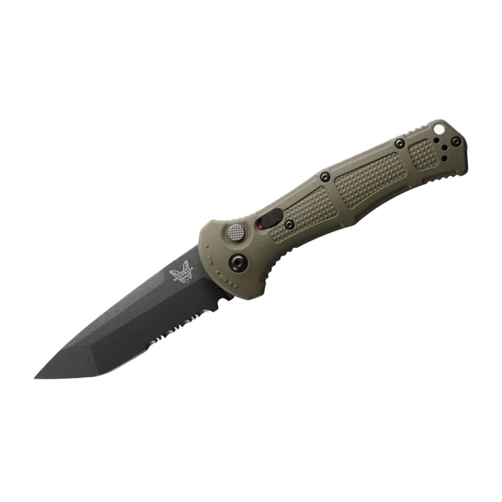 Benchmade Claymore Auto Serrated Tanto Ranger Green Knife 9071SBK-1