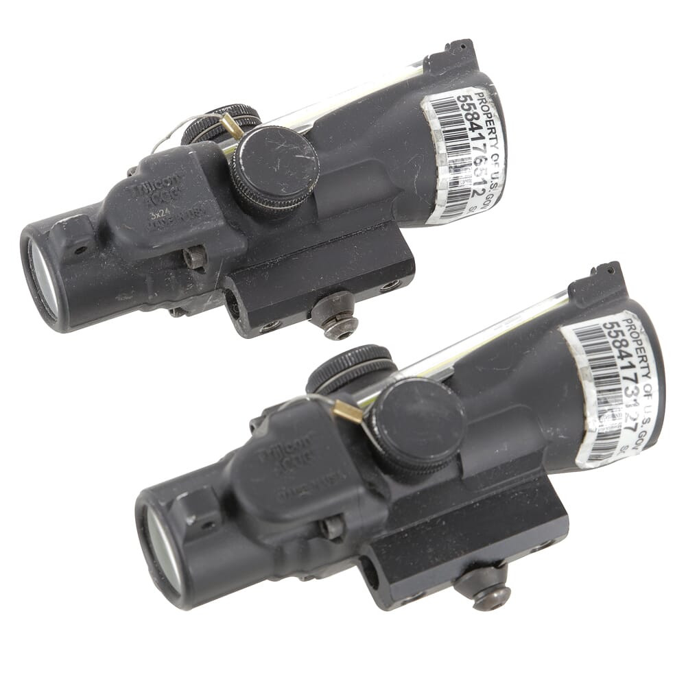 Trijicon ACOG 3x24 Amber Crosshair .223/55gr BAC Compact Riflescope TA50-C-400224 US Government BuyBack NO MOUNT
