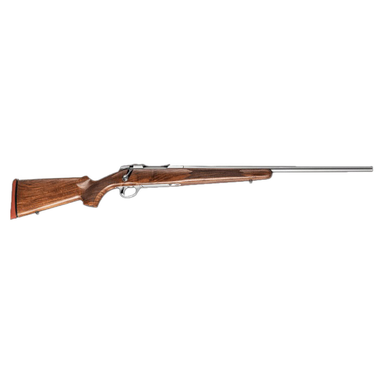 Sako 90 Hunter Stainless Steel 7MM RM No Sights 24.5  BBL 1:9  TPI RH Std Trig 4RD Wood / Oiled Brown J05362