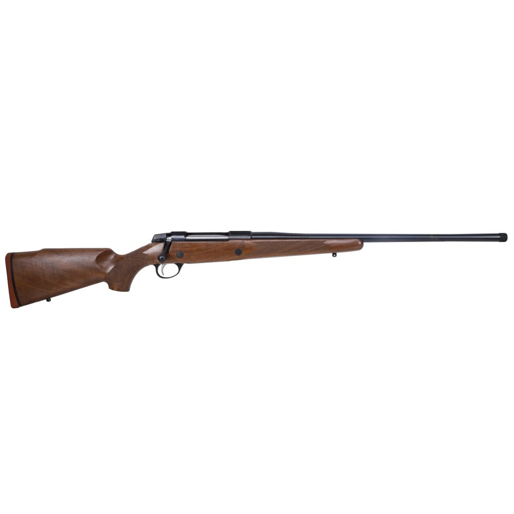 Sako 90 Hunter Blued Steel  222 REM No Sights 22.4  BBL 1:12  TPI RH SS Trig  6RD Wood / Oiled Brown J05391