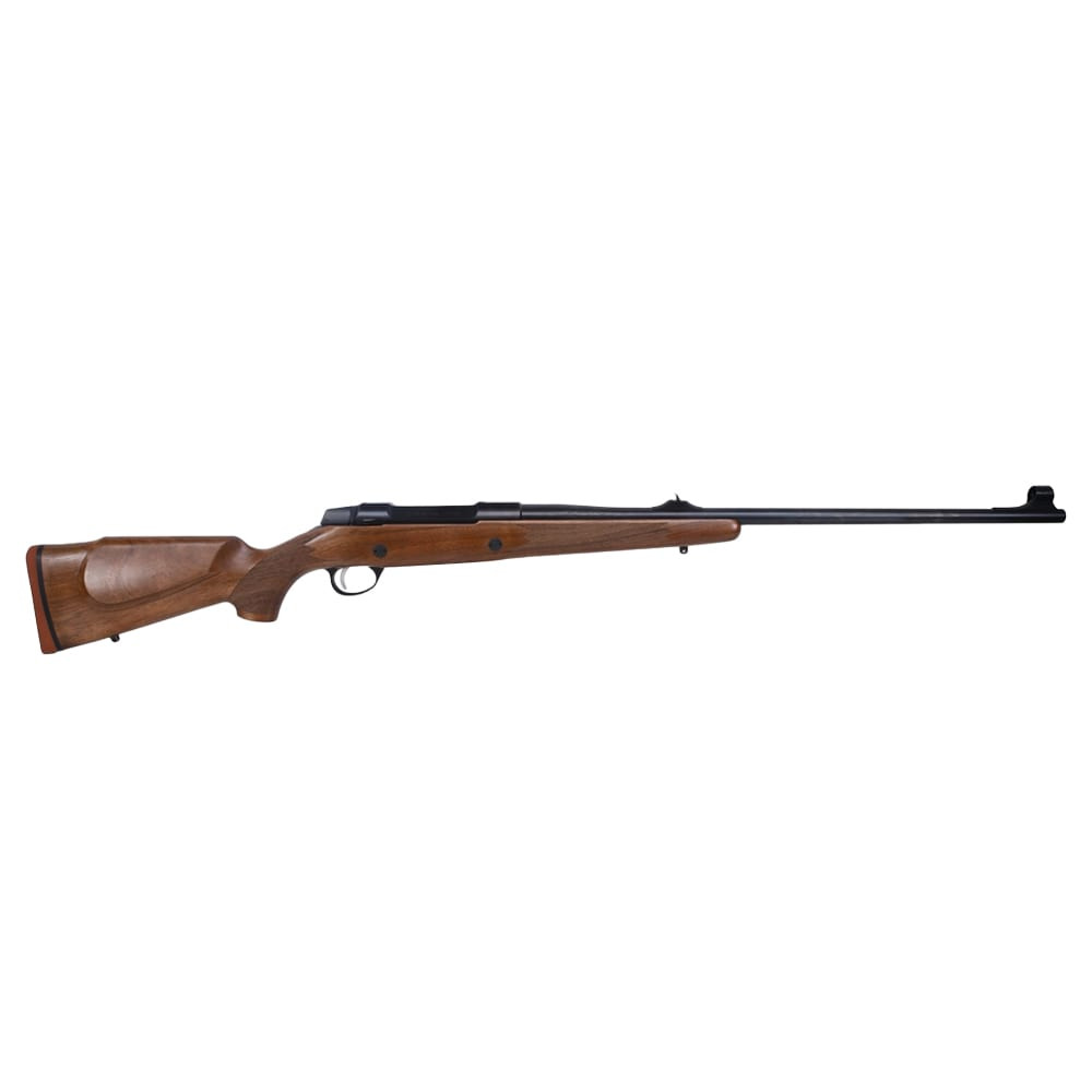 Sako 90 Hunter Blued Steel 375 H&H w/ Sights 24.5  BBL 1:12  TPI LH SS Trig  5RD Wood / Oiled Brown J06015
