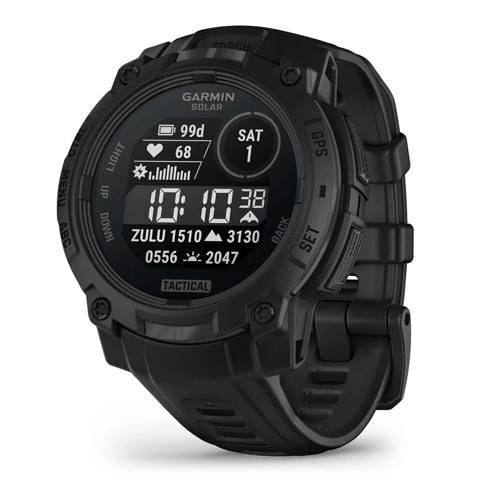 Garmin Instinct 3 45mm Solar Tactical Edition Black Smartwatch 010-02934-50