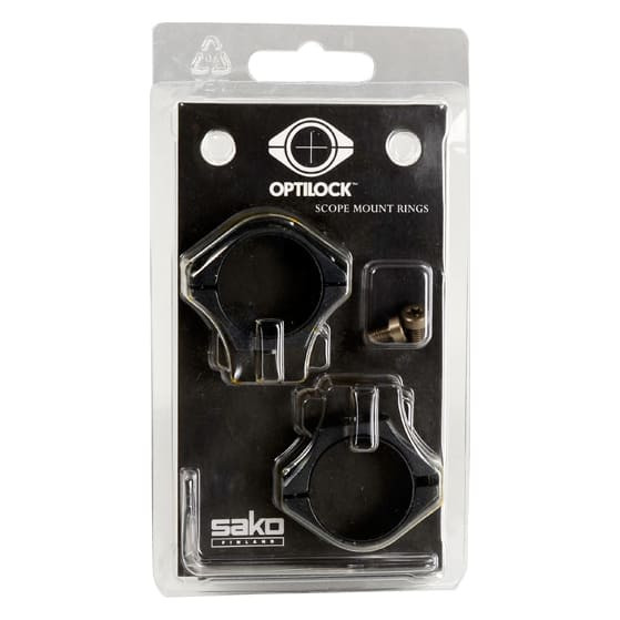 Sako Optilock Rings 30mm X-Low Blue. In excellent condition-UA593