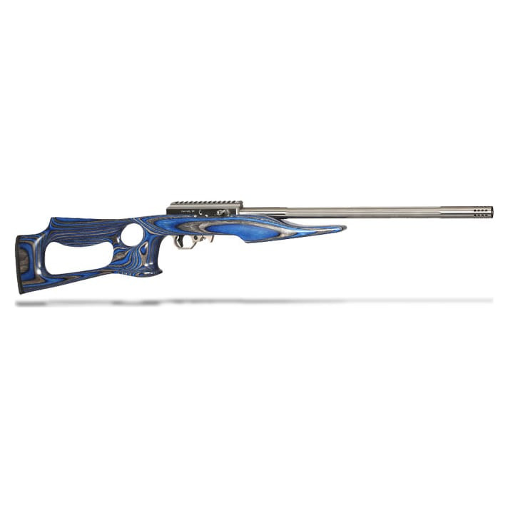 Volquartsen Deluxe 17 HMR Blue Thumbhole Rifle VCD-HMR-BL-LTH