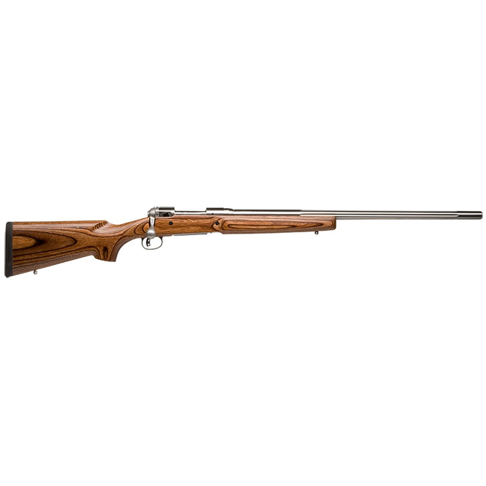 Savage Arms 12 Varminter Low Profile .204 Ruger 26" 1:12" Bbl Brown Laminate/Stainless BA Rifle w/(1) 4rd Mag 18466