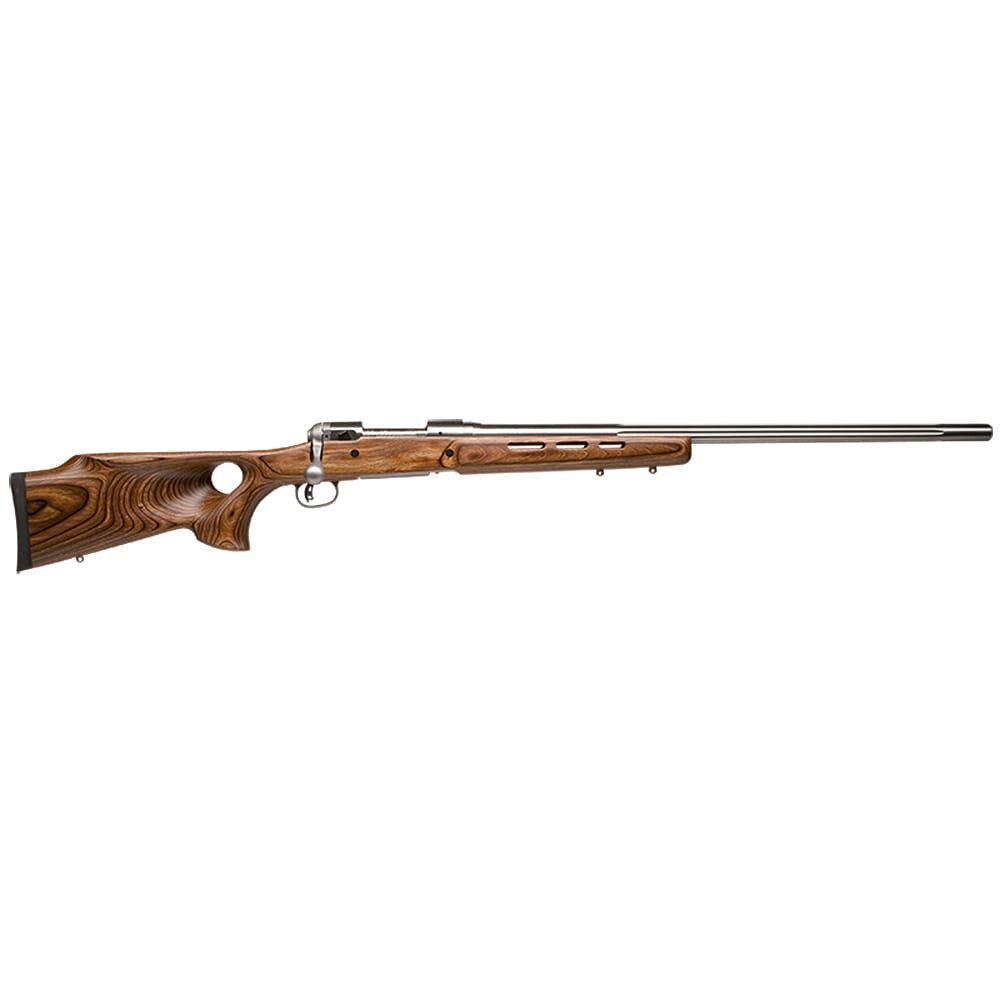 Savage Arms 12 BTCSS .204 Ruger 26" 1:12" Bbl Brown Laminate/Stainless BA Rifle w/(1) 4rd Mag & Thumbhole Stock 18517