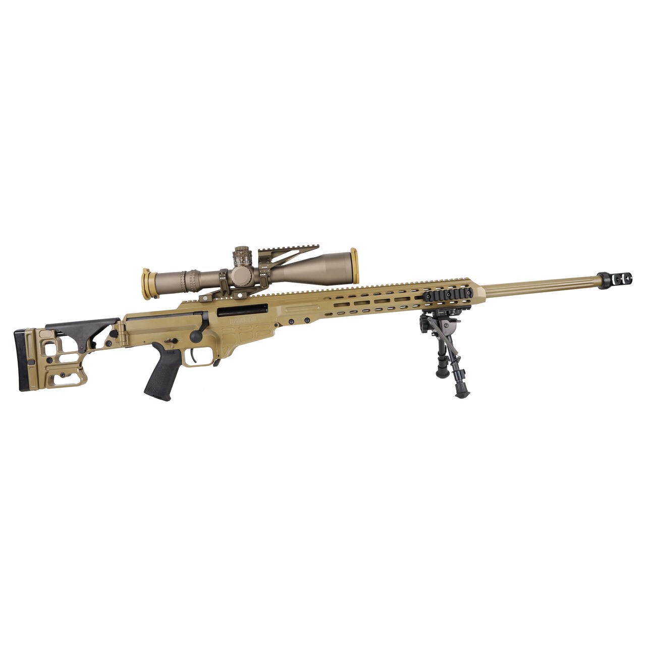 Barrett MK22 7.62x51 NATO, .338 Norma Mag, .300 Norma Mag Coyote Brown Cerakote Deployment Kit w/NF Contract Optic, Bag Rider, & Zero Target 19777