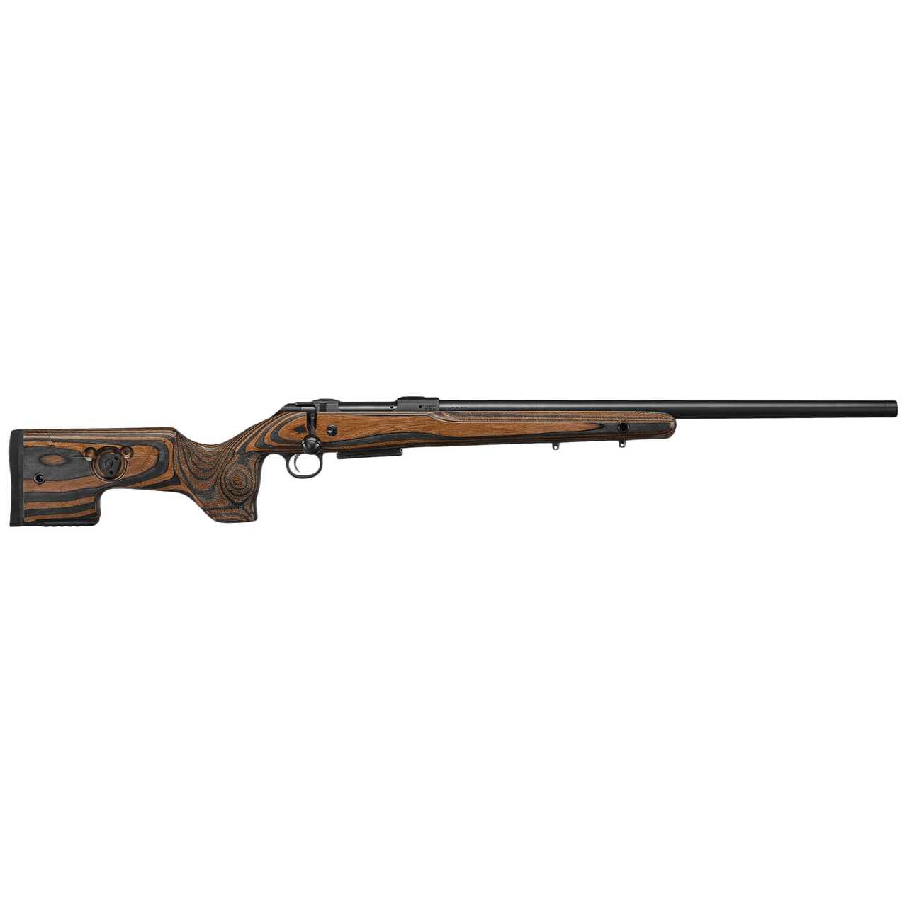 CZ-USA 600 ST2 Range 6.5 Creedmoor 24" 1:8" 5/8x24 Bbl Gray/Brown Laminate 5rd Rifle w/Adjustable Comb 07505