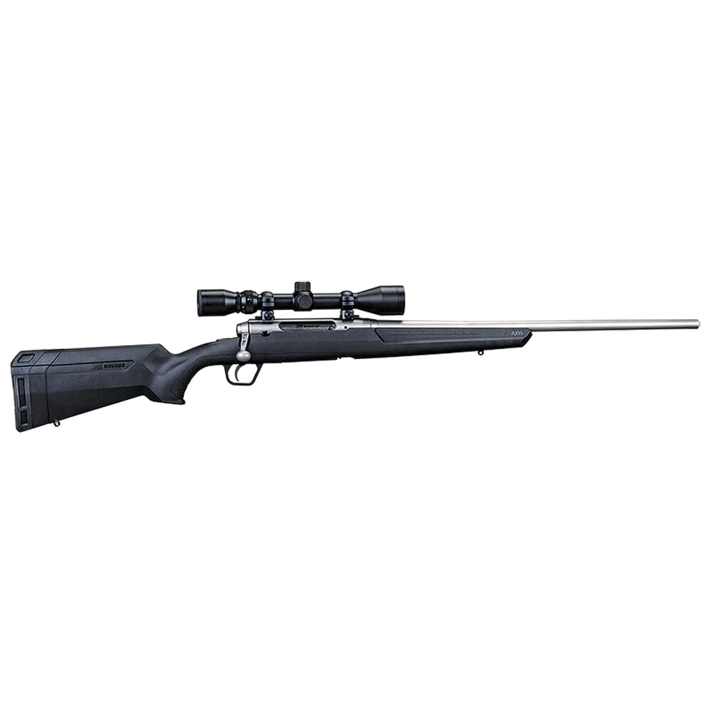 Savage Arms AXIS XP Stainless .25-06 Rem 22" 1:10" Bbl Black BA Rifle w/Weaver 3-9x40mm Scope & (1) 4rd Mag 57283