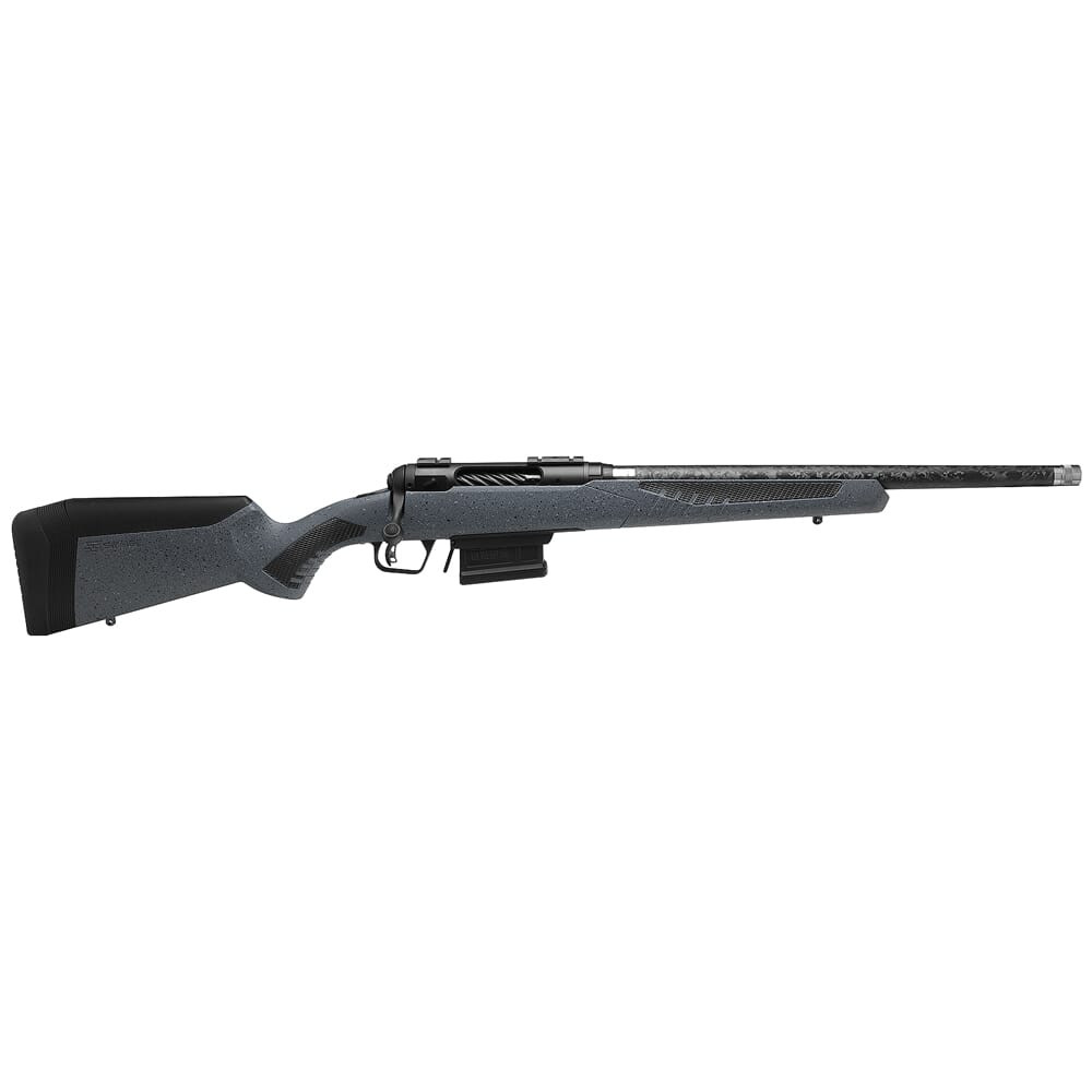 Savage Arms 110 Carbon Predator 6.5 Creedmoor 18" 1:8" 5/8x24 Bbl Gray Granite BA Rifle w/(1) 4rd AICS Mag 57935