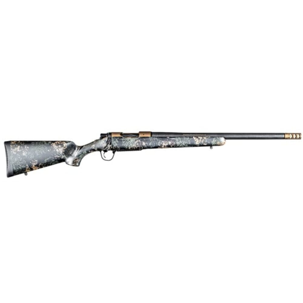 Christensen Arms Ridgeline FFT Burnt Bronze 7mm Backcountry 20" Burnt Bronze Cerakote Action Carbon with Green & Tan Stock 801-06445-00