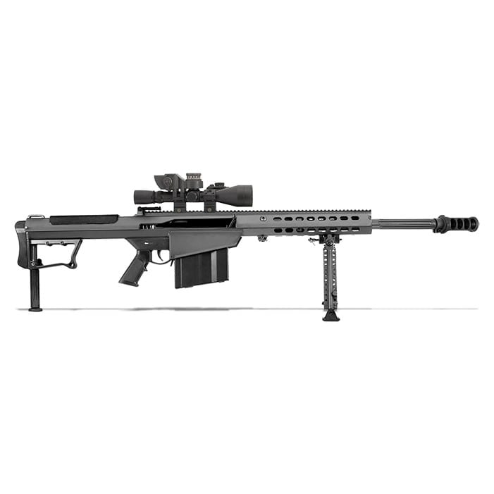 Barrett M107A1 Black 20" Leupold Mark 4 M1, Rings, BORS 14017