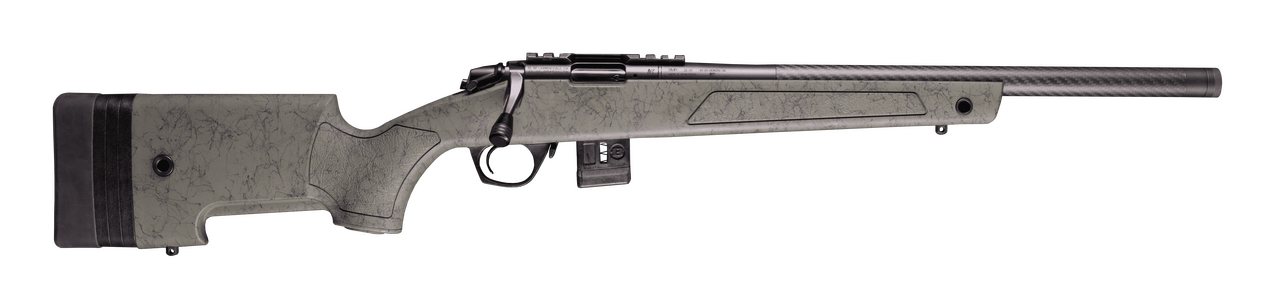 Bergara BMR-X Carbon Fiber .22 LR 18" 1:16" 1/2"x28 #6 CF Bbl Green w/Black Webbing Rifle w/(1) 5rd & (1) 10rd Mag BMR008