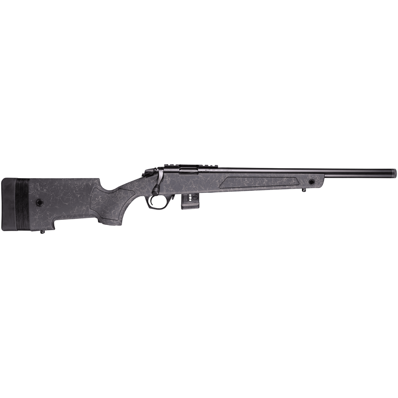 Bergara BMR-X Steel .17 HMR 18" 1:16" 1/2"x28 #6 Bbl Black w/Green Webbing Rifle w/(1) 5rd & (1) 10rd Mag BMR011