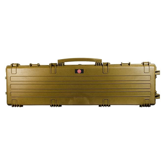 Accuracy International TRANSIT CASE (Explorer Plastic) Fitted for AX rifle Dark Earth 6980DE. Fully functional with cosmetic damage. UA1358
